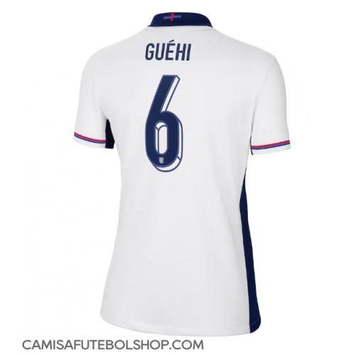 Camisa de time de futebol Inglaterra Marc Guehi #6 Replicas 1º Equipamento Feminina Europeu 2024 Manga Curta